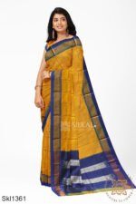 Ilkal Embossed With Mercerized Cotton Saree