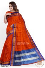 Ilkal Embossed With Mercerized Cotton Saree