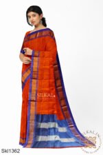 Ilkal Embossed With Mercerized Cotton Saree