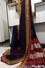 Ilkal Handloom Cotton Silk Chikki Paras Border Saree