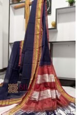 Ilkal Handloom Cotton Silk Chikki Paras Border Saree