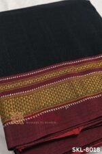 Ilkal Handloom Cotton Silk Chikki Paras Border Saree