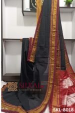 Ilkal Handloom Cotton Silk Chikki Paras Border Saree