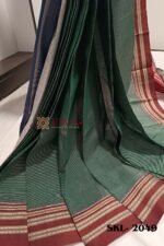 ILKAL VISCOSE SILK KADDI SAREE WITH GOMI BORDER