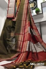 ILKAL VISCOSE SILK KADDI SAREE WITH GOMI BORDER