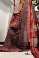 ILKAL VISCOSE SILK KADDI SAREE WITH GOMI BORDER