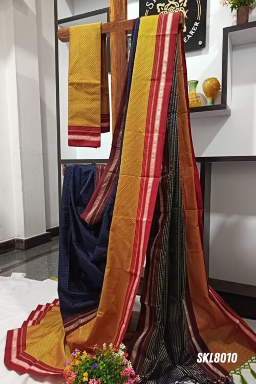 ILKAL KHANA VISCOSE COTTON MIX SAREE