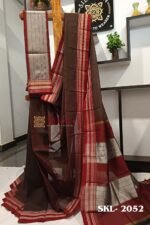 ILKAL VISCOSE SILK KADDI SAREE WITH GOMI BORDER