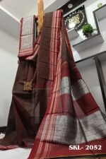 ILKAL VISCOSE SILK KADDI SAREE WITH GOMI BORDER