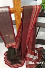 ILKAL VISCOSE SILK KADDI SAREE WITH GOMI BORDER