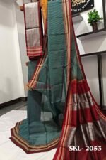 ILKAL VISCOSE SILK KADDI SAREE WITH GOMI BORDER