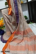 PLAIN PATTEDA ANCHU PURE COTTON HANDLOOM SAREE