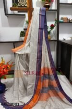 PLAIN PATTEDA ANCHU PURE COTTON HANDLOOM SAREE