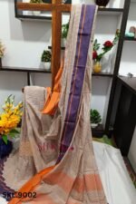 PLAIN PATTEDA ANCHU PURE COTTON HANDLOOM SAREE