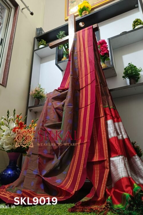 Ilkal Print Viscose Silk Gayatri Border Saree