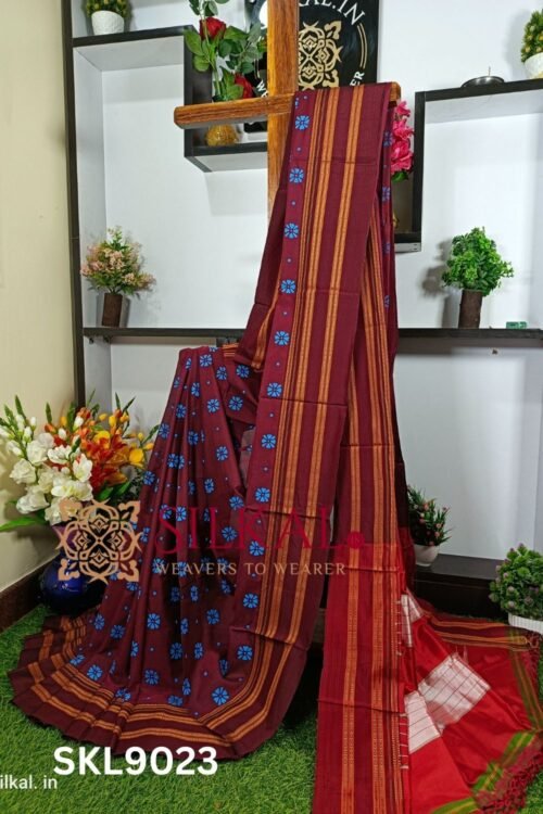 Ilkal Print Viscose Silk Gayatri Border Saree