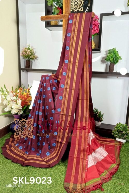 Ilkal Print Viscose Silk Gayatri Border Saree