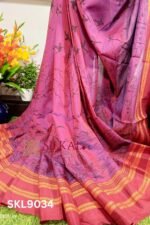 Ilkal Print Viscose Silk Gayatri Border Saree