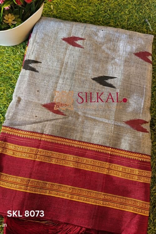 Skl 8073 - Ilkal Cotton Silk Saree