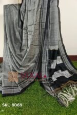 Ilkal Handloom Cotton Silk Chikki Border Saree