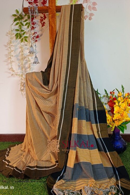 PATTEDA ANCHU PURE COTTON HANDLOOM SAREE