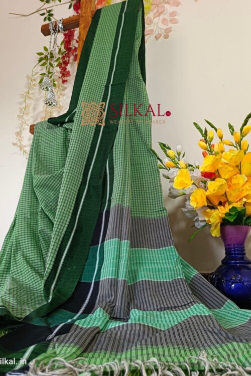 PATTEDA ANCHU PURE COTTON HANDLOOM SAREE