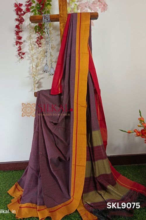 PATTEDA ANCHU PURE COTTON HANDLOOM SAREE