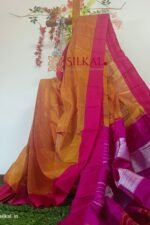 Ilkal Handloom Viscose Silk Chikki Paras Border Saree