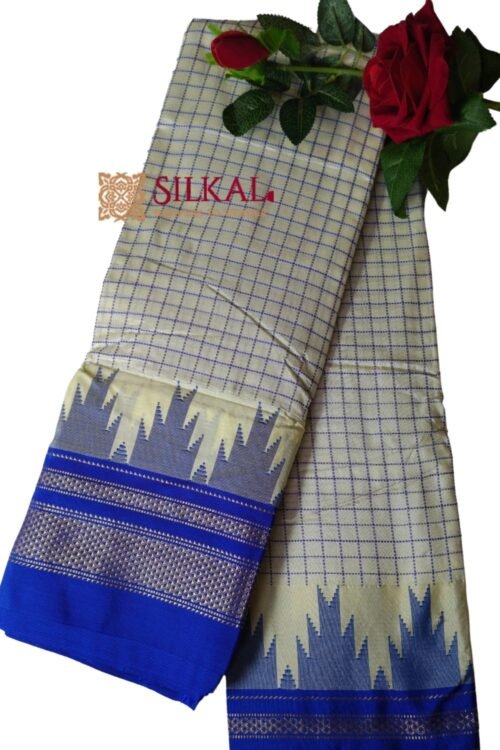 Ilkal Chadarunga Half Silk Handloom Saree