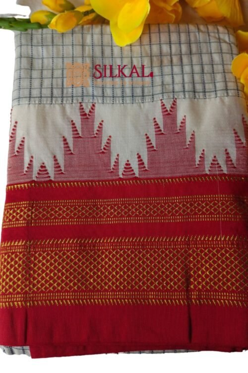 Ilkal Chadarunga Half Silk Handloom Saree