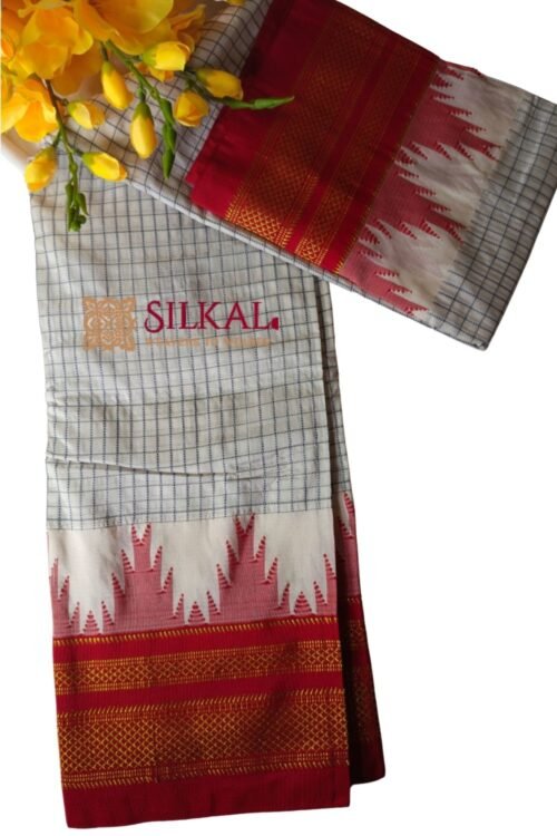 Ilkal Chadarunga Half Silk Handloom Saree