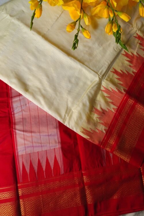 Ilkal Half Silk Handloom Saree