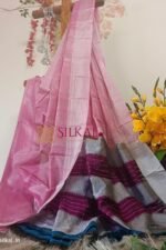 Ilkal Handloom Viscose Silk Chikki Paras Border Saree