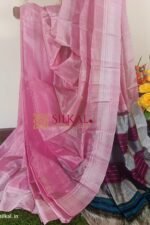 Ilkal Handloom Viscose Silk Chikki Paras Border Saree