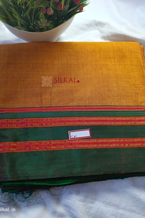 Ilkal Handloom Viscose Cotton Silk Special Gayatri Border Saree