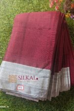 Ilkal Handloom Viscose Silk Chikki Paras Border Saree