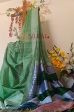 Ilkal Handloom Viscose Silk Chikki Paras Border Saree