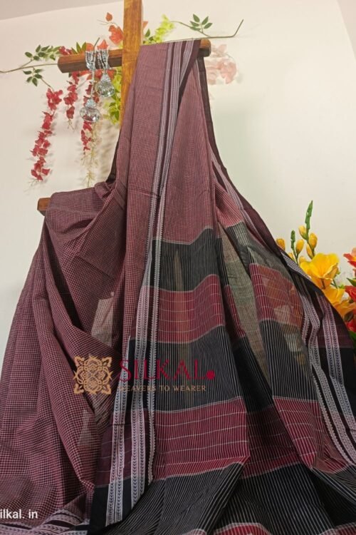 PATTEDA ANCHU PURE COTTON HANDLOOM SAREE