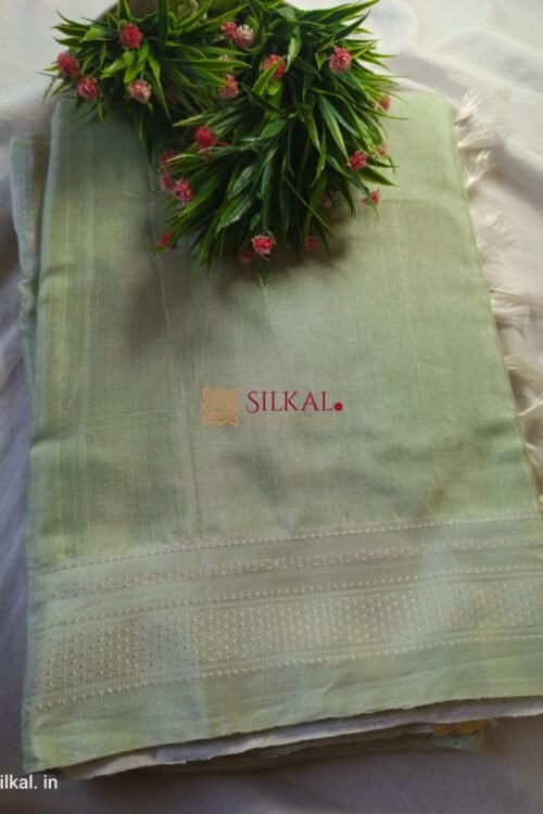 Ilkal Handloom Viscose Cotton Silk Chikki Paras Border Saree