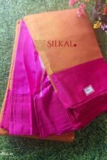 Ilkal Handloom Viscose Silk Chikki Paras Border Saree