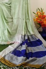 Ilkal Handloom Viscose Cotton Silk Chikki Paras Border Saree