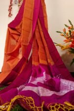 Ilkal Handloom Viscose Cotton Silk Chikki Paras Border Saree