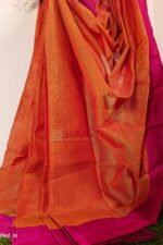 Ilkal Handloom Viscose Cotton Silk Chikki Paras Border Saree