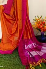 Ilkal Handloom Viscose Cotton Silk Chikki Paras Border Saree