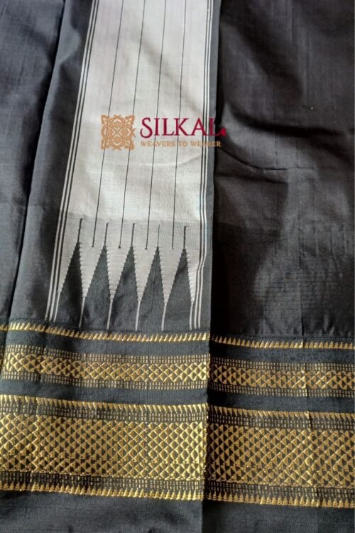 Ilkal Chadarunga Half Silk Handloom Saree