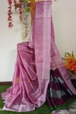 Ilkal Handloom Viscose Cotton Silk Chikki Paras Border Saree