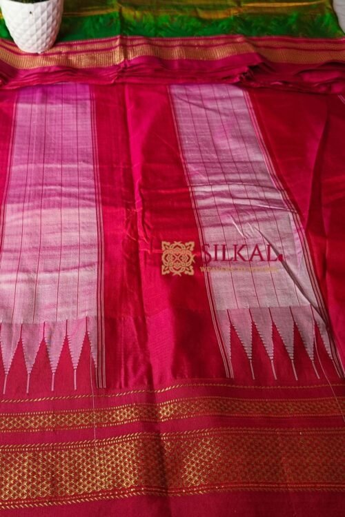 Ilkal Chadarunga Half Silk Handloom Saree