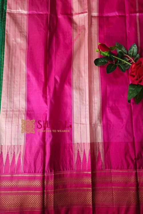 Ilkal Chadarunga Half Silk Handloom Saree