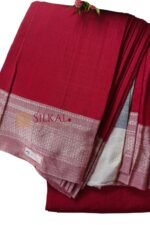 Ilkal Handloom Viscose Cotton Silk Chikki Paras Border Saree