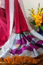 Ilkal Handloom Viscose Cotton Silk Chikki Paras Border Saree